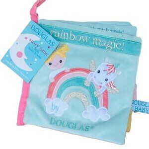 New w/ Tag-Douglas Baby Soft Plush Activity Book  Rainbow Magic 0+